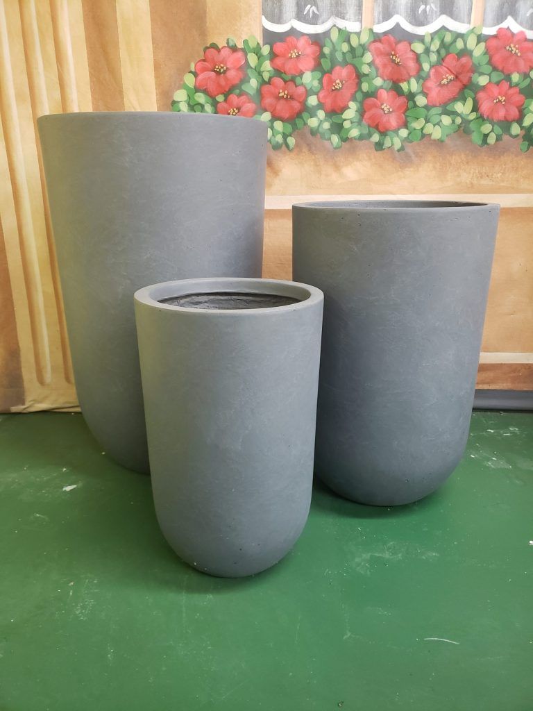 granite bullet pot garden supplies