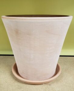 white garden conic pot-fn white garden conic pot-fn