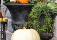 fall urn planter