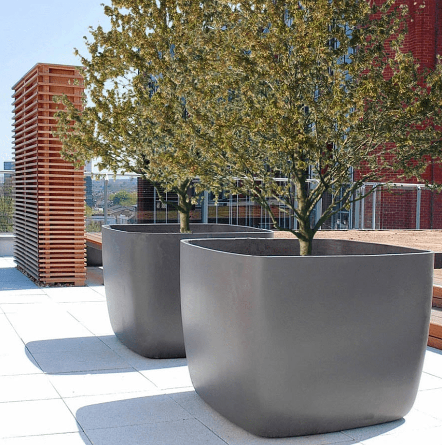 fiberglass planters