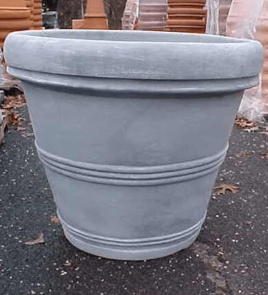 rolled rim durastone planter