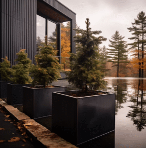 seasonal fiberglass planters