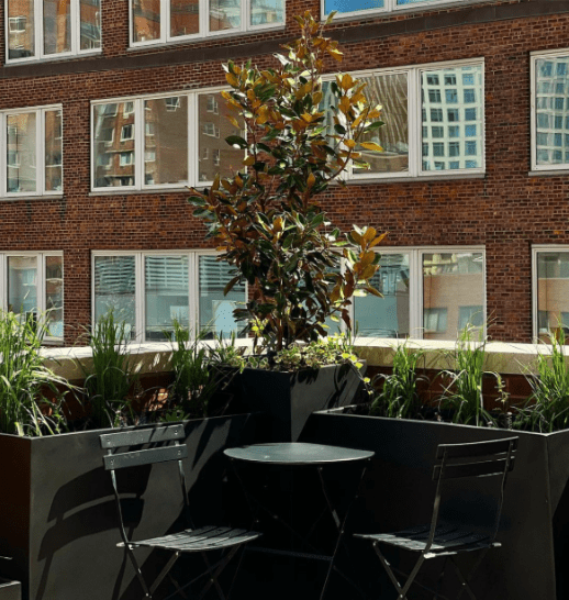 commercial fiberglass planters